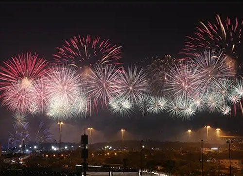 天峨县焰火晚会